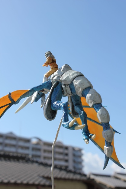 Blue Dragon and Rider Sculpture (7 of 7)