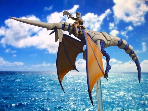 Blue Dragon and Kyle Fluge Sculpture