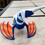 Blue Dragon Sculpture
