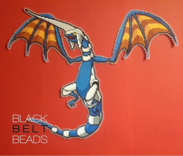 Blue Dragon (Perler Beads)