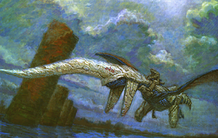Official art for the original Panzer Dragoon, featuring earthly colours.