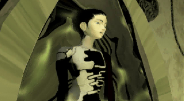 Panzer Dragoon Saga Cutscene Screenshot: Opening the Gate