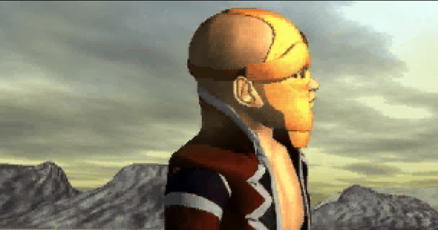 Panzer Dragoon Saga Cutscene Screenshot: Gash Waits