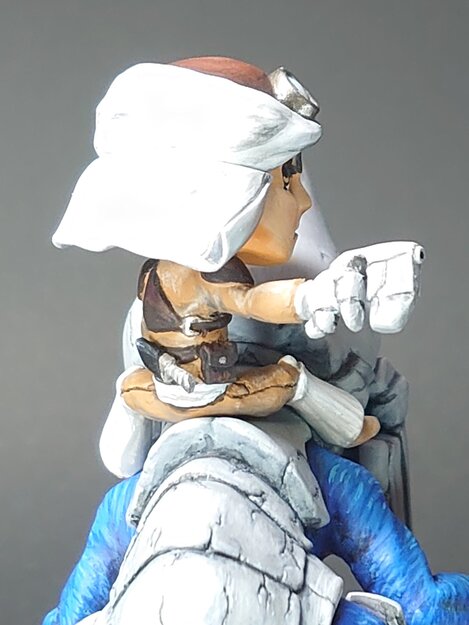 Chibi Kyle Fluge and Blue Dragon Miniature