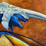 Blue Dragon Painting